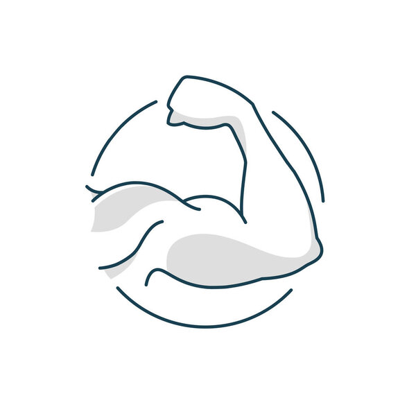 Векторная иллюстрация креативности и вдохновения Фитнес. Спорт. Логотип спортзала
.