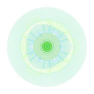 Guillochlu öğeleri kümesi