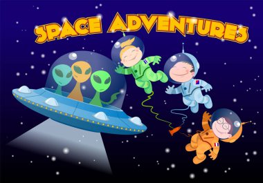 Uzay çocuklarda uzaylılar karşılamak