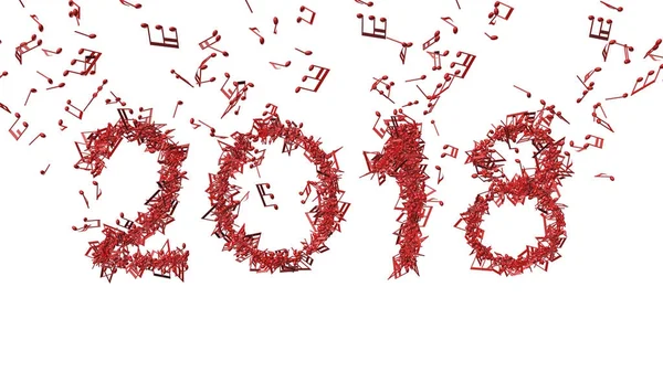 Yeni yıl 2018 nota yapılan