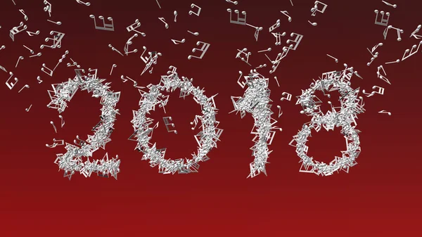 Yeni yıl 2018 nota yapılan