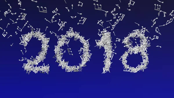 Yeni yıl 2018 nota yapılan