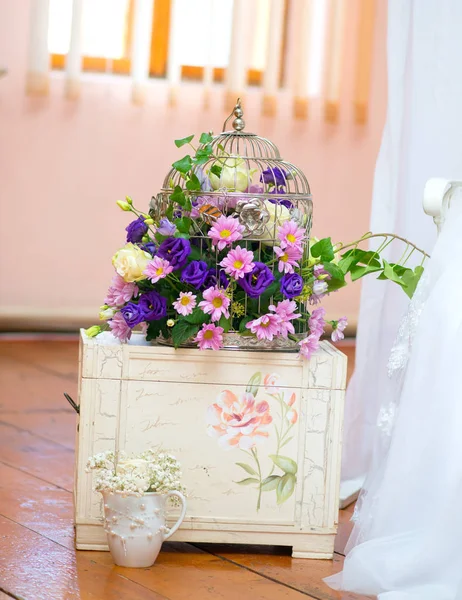 Decoração Casamento Com Flores — Fotografia de Stock