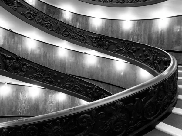 Roma Itália Outubro 2019 Escadaria Bramante Uma Dupla Hélice Com — Fotografia de Stock