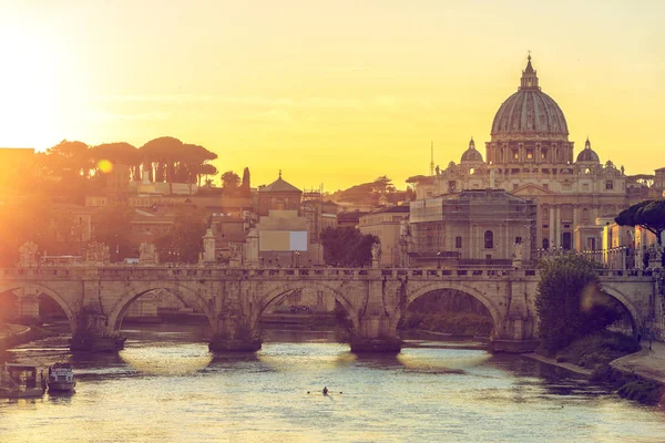 Wspaniały Widok Katedrę Peter Rzym Włochy — Zdjęcie stockowe