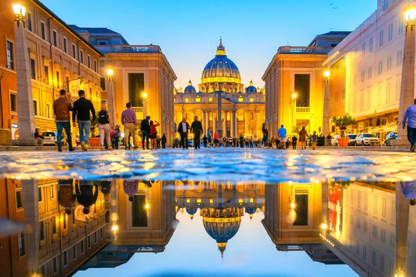 Underbar Utsikt Över Peter Cathedral Rom Italien — Stockfoto