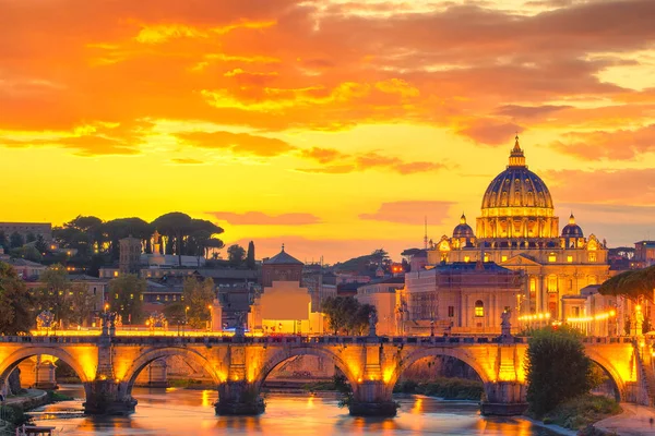Vista Maravilhosa Catedral São Pedro Roma Itália — Fotografia de Stock