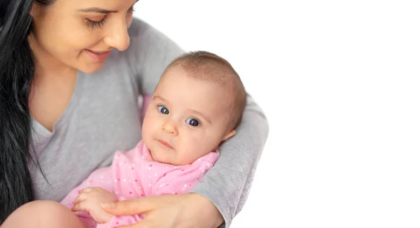 Bild Einer Glücklichen Mutter Mit Entzückendem Baby Muttertagskonzept — Stockfoto