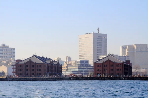 Yokohama Minatomirai 21 em Kanagawa, Japão — Fotografia de Stock