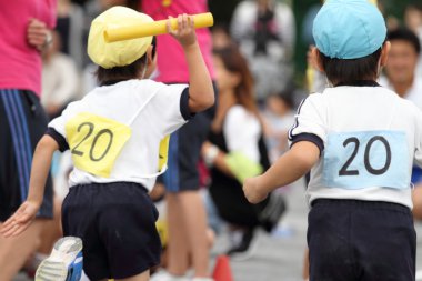 Japon anaokulu spor Festivali