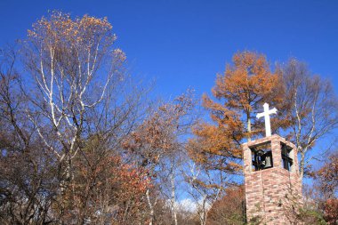 Kilisede Kiyosato orman Yamanashi, Japan
