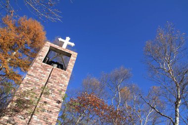 Kilisede Kiyosato orman Yamanashi, Japan