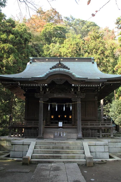 御领神社在日本神奈川县镰仓，忠诚 — 图库照片
