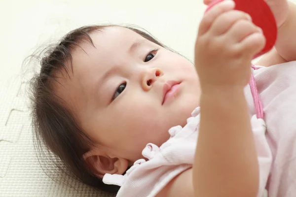 Sorridente bambina giapponese (0 anni ) — Foto Stock