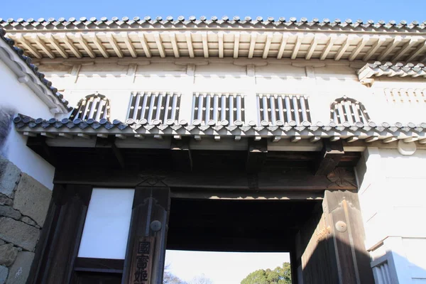 Πύλη του κάστρου της Himeji Κάστρο σε Himeji, Hyogo, Ιαπωνία — Φωτογραφία Αρχείου