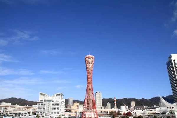 Kobe-tårnet i Kobe, Hyogo, Japan – stockfoto