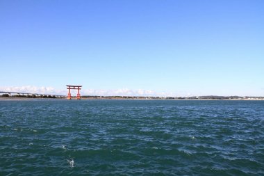 Hamamatsu, Shizuoka, Japonya gölde Hamanako kapıya yakın
