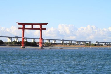 Hamamatsu, Shizuoka, Japonya gölde Hamanako kapıya yakın