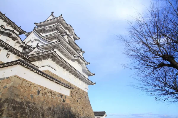 姬路城堡在日本兵库县姬路市 — 图库照片