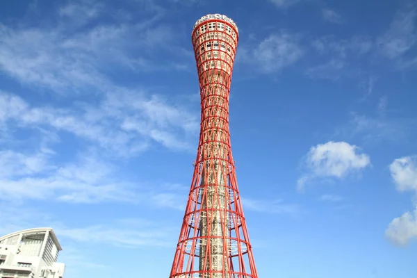 Kobe port wieża w Kobe, Hyogo, Japonia — Zdjęcie stockowe