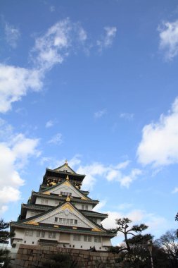 Kale kule Osaka Kalesi Japonya'nın Osaka