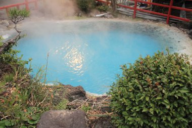 Kamado jigoku (cehennem) Beppu, Oita, Japonya