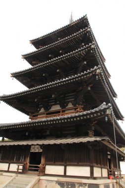 beş katlı pagoda Horyu Ji: Nara, Japan
