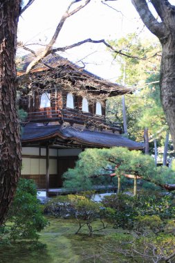 Gümüş Ginkaku Pavilion ji Kyoto, Japonya