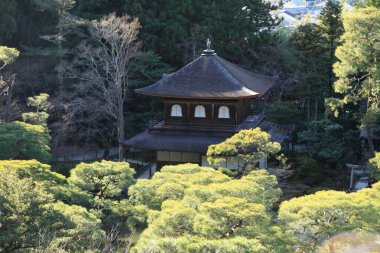 Gümüş Ginkaku Pavilion ji Kyoto, Japonya