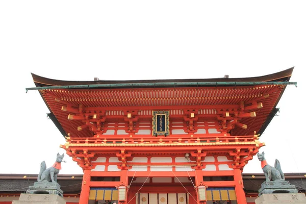 Portão da torre de Fushimi Inari Taisha em Kyoto, Japão — Fotografia de Stock