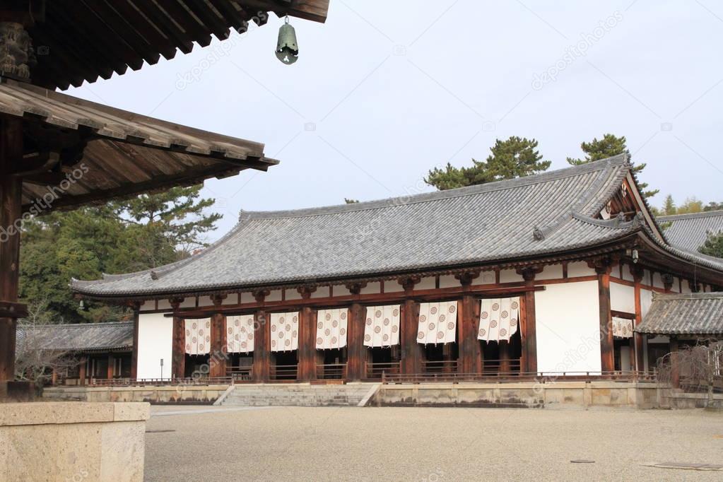 lecture hall of Horyu ji in Nara, Japan
