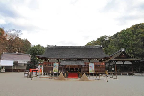 Gebed hall van Kamigamo heiligdom in Kyoto, Japan — Stockfoto