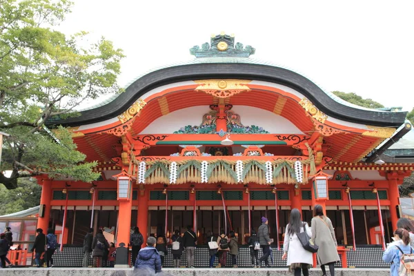 Sala principal de Fushimi Inari Taisha en Kyoto, Japón —  Fotos de Stock