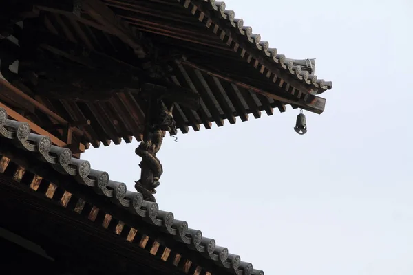 Corredor principal de Horyu ji em Nara, Japão — Fotografia de Stock