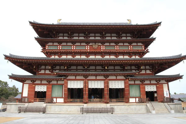 Salão principal de Yakushi ji em Nara, Japão — Fotografia de Stock