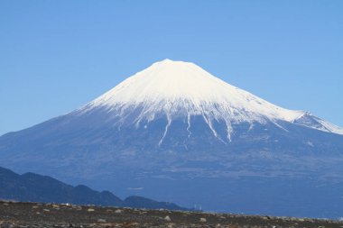 Mt. Fuji, görünümünden Mihono Matsubara Shizuoka, Japonya