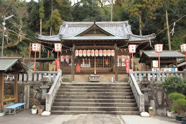 Prayer hall av Yasaka shrine i Nagasaki, Japan — Stockfoto