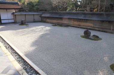 Ryoan ji, Kyoto, Japonya Japon rock Bahçe