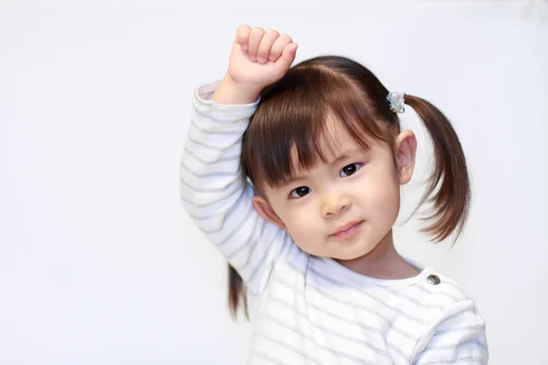 Усміхаючись японські дівчата (2 років) — стокове фото