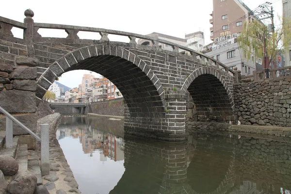 Puente de gafas en Nagasaki, Japón — Foto de Stock