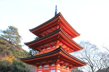 Koyasu pagoda of Kiyomizu dera in Kyoto, Japan clipart