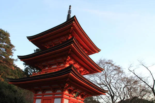 Koyasu pagode de Kiyomizu dera em Kyoto, Japão — Fotografia de Stock