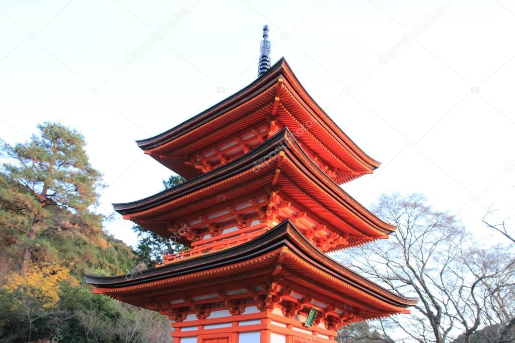 Koyasu pagoda of Kiyomizu dera in Kyoto, Japan