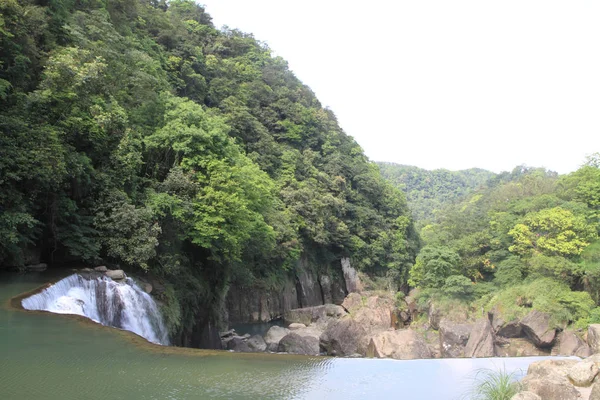 十分瀑布些微，台北，台湾 — 图库照片