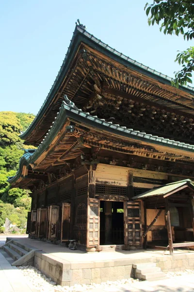 Corredor principal de Kencho ji em Kamakura, Kanagawa, Japão — Fotografia de Stock