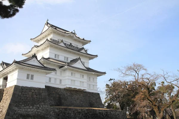 在日本神奈川县的城堡小田原塔城堡 — 图库照片