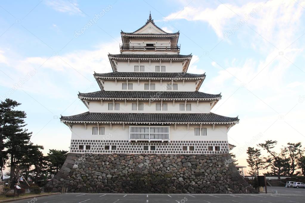 castle tower of Shimabara castle in Nagasaki, Japan