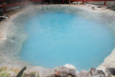 Kamado jigoku (cehennem) Beppu, Oita, Japonya