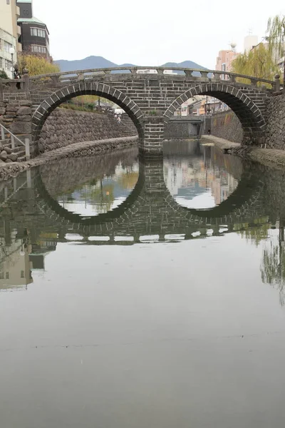 Jembatan kacamata di Nagasaki, Jepang — Stok Foto