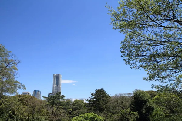 Yokohama Minatomirai 21 in Kanagawa, Japan — Stock Photo, Image